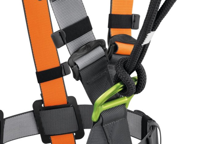 Postroj pre lanové parky Petzl Swan Freefall - Typ: Stainless - balenie 5 ks