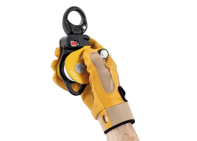 Kladka s otvárateľnou bočnicou Petzl Spin L - Typ: Spin L1, Farba: čierna