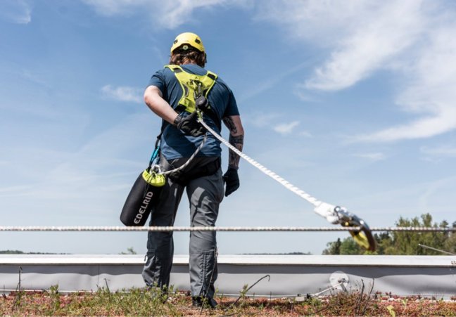 Bezpečnostné lano so zachytávačom Edelrid Ombilix 140 - Dĺžka: 15 m