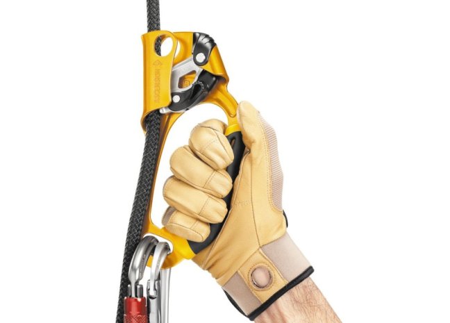 Ručný blokant Petzl Ascension - Farba: čierny, Pravý / ľavý: pravý
