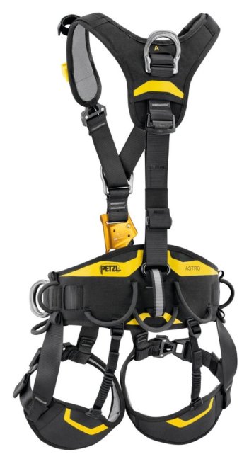 Bezpečnostný postroj Petzl Astro - Verzia: medzinárodná verzia - čierna farba, Veľkosť: 2