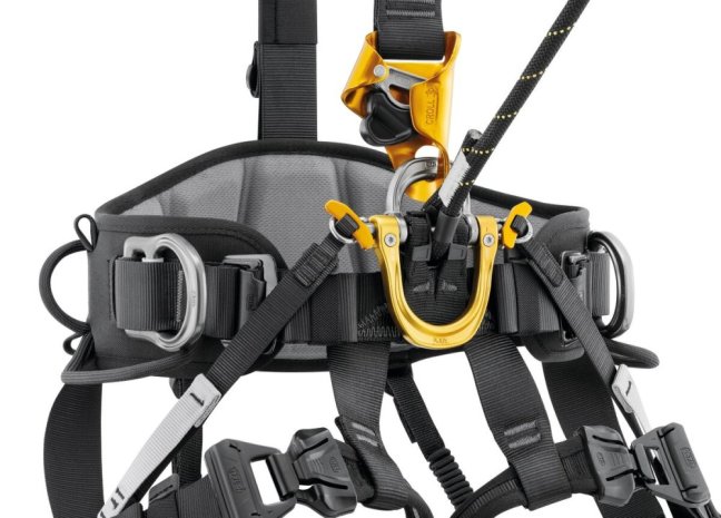 Bezpečnostný postroj Petzl Astro - Verzia: medzinárodná verzia - čierna farba, Veľkosť: 2