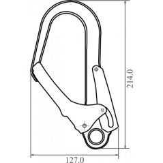 Lešenársky hák Kratos Scaffold Hook FA 50 207 55