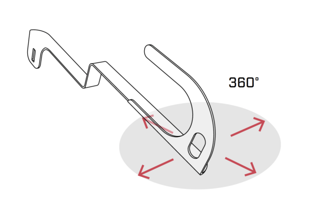Kotviaci bod na škridlovú strechu Rothoblaas Slim