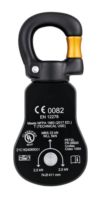 Malá kladka s otvárateľnou bočnicou Petzl Spin S