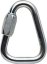 Trojuholníková spojka Petzl Delta - Typ: 8 mm s priečkou, Farba: strieborná