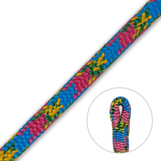 Arboristické lano Teufelberger Gravity 11,5 mm - Dĺžka: 183 m, Farba: aurora, Ukončenie: bez splietaného oka
