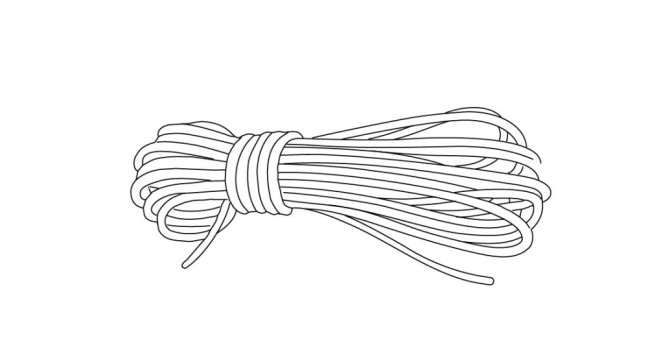 Statické lano Petzl Parallel 10,5 mm biele - metráž