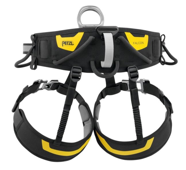 Sedák pre zlaňovanie a záchranu Petzl Falcon - Farba: žlto-čierna, Veľkosť: 1
