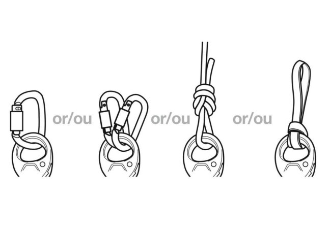 Kladka Petzl Spin L - Typ: Spin L1, Farba: čierna