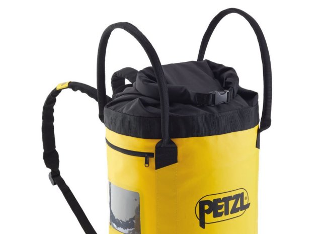 Odolný multifunkčný vak Petzl Bucket - Farba: červená, Veľkosť: 45 l