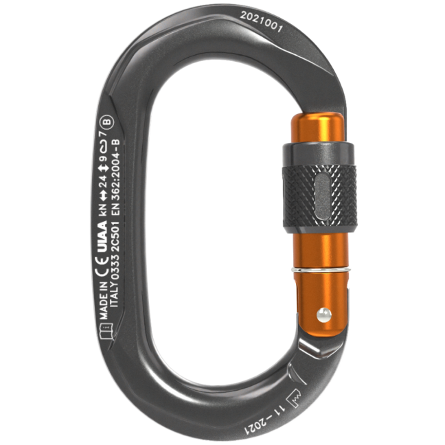 Oválna karabína Climbing Technology OVX - Typ: SG - screw lock