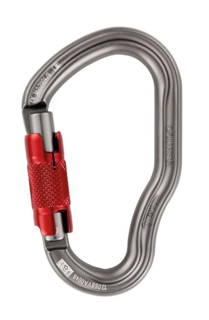 Veľká asymetrická karabína Petzl Vertigo - Typ: wire lock Park