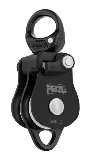 Kladka s otvárateľnou bočnicou Petzl Spin L - Typ: Spin L1, Farba: čierna