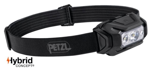 Pracovná čelovka s farebným svietením Petzl Aria 2 RGB - Farba: čierna