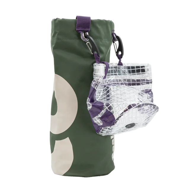 Beal workstation - príklad použitia, popruh a malý vak je potrebné zakúpiť samostatne