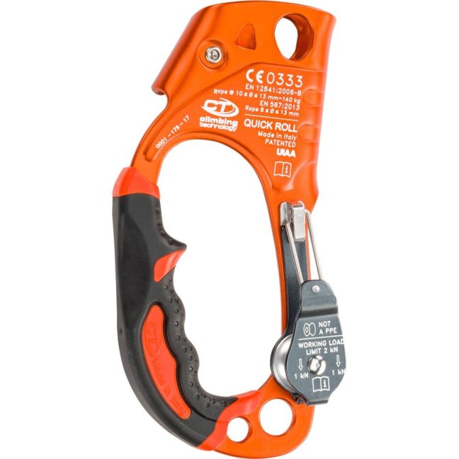 Ručný blokant / žumar s kladkou Climbing Technology Quick Roll - Pravý / ľavý: pravý