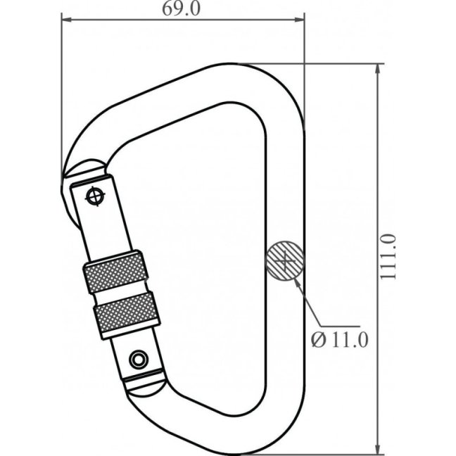 Duralová karabína ATEX Kratos FA5010322