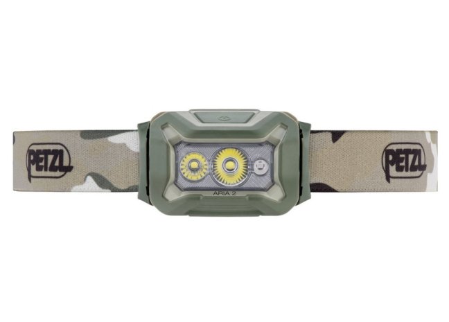 Pracovná čelovka s farebným svietením Petzl Aria 2 RGB - Farba: kamufláž