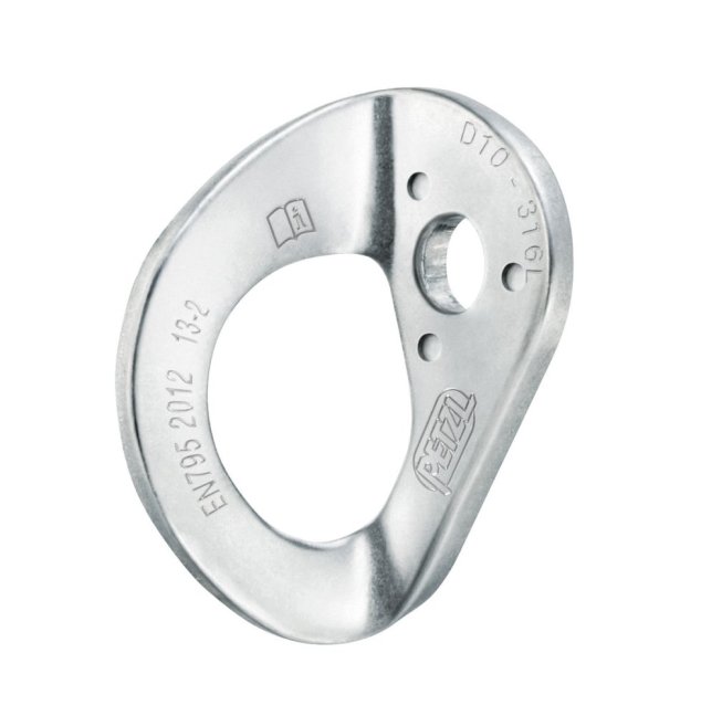 Kotviaci bod Petzl Coeur - Veľkosť: STAINLESS - 10 mm - plaketa s nitom