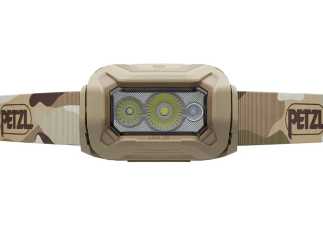 Nabíjateľná čelovka s farebným svietením Petzl Aria 2R RGB
