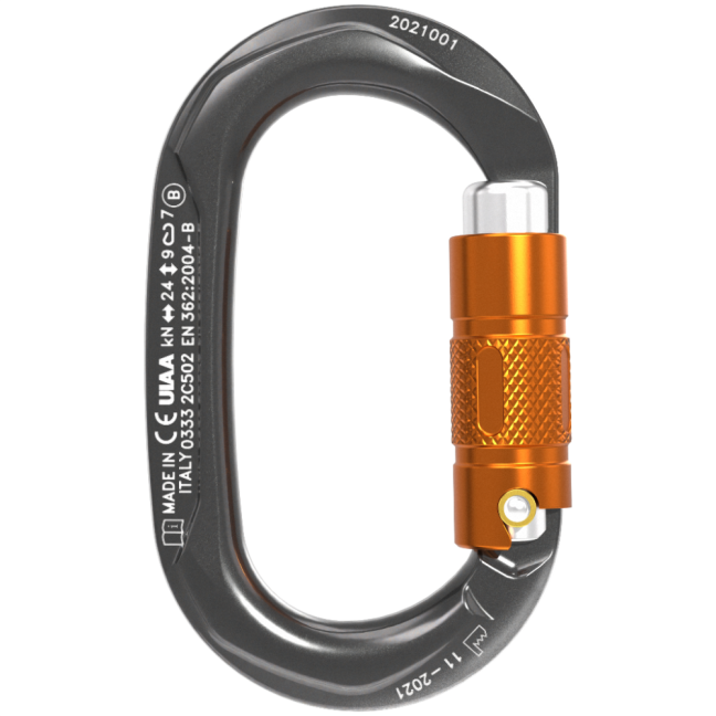 Oválna karabína Climbing Technology OVX - Typ: SG - screw lock