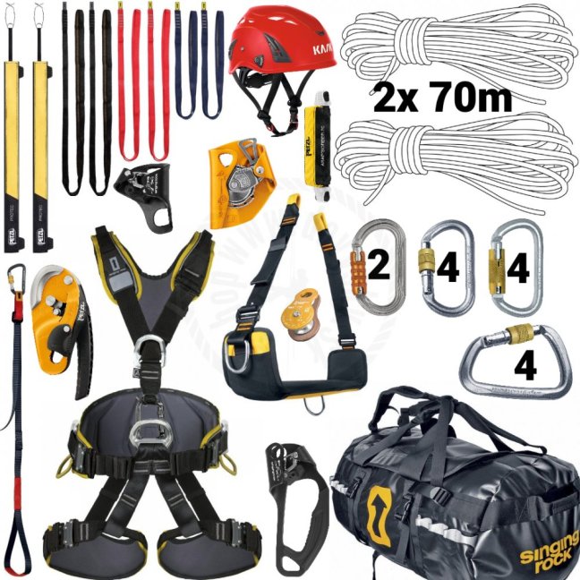 Lanový prístup Complete - set pre výškových pracovníkov - Veľkosť postroja: XL
