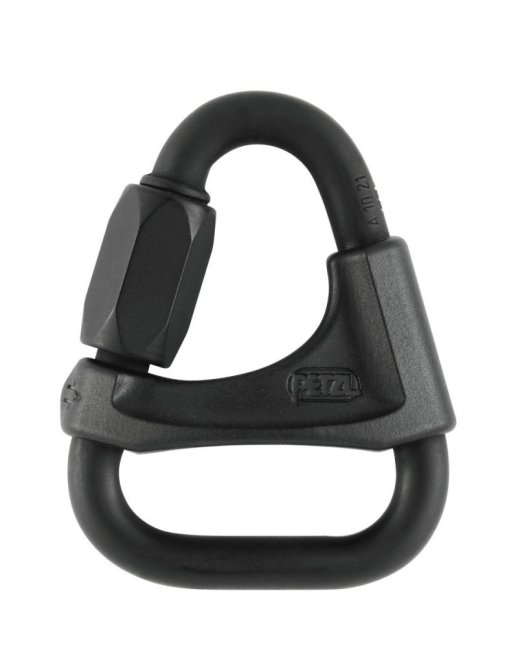 Trojuholníková spojka Petzl Delta - Typ: 8 mm s priečkou, Farba: strieborná