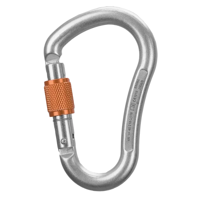 Oválna oceľová karabína Rock Empire Magnum Steel - Typ: triple lock