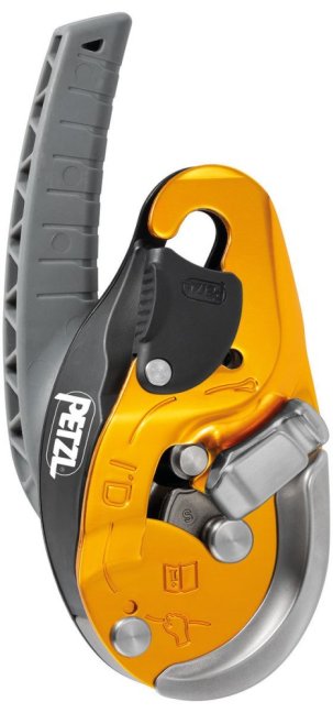 Zlaňovacia brzda s antipanikovým systémom Petzl ID - Typ: L, Farba: červená