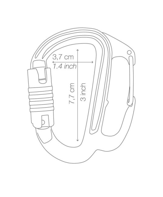 Karabína pre zlaňovacie brzdy Petzl Freino Z