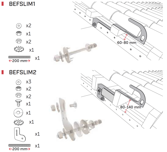 Kotviaci bod na škridlovú strechu Rothoblaas Slim