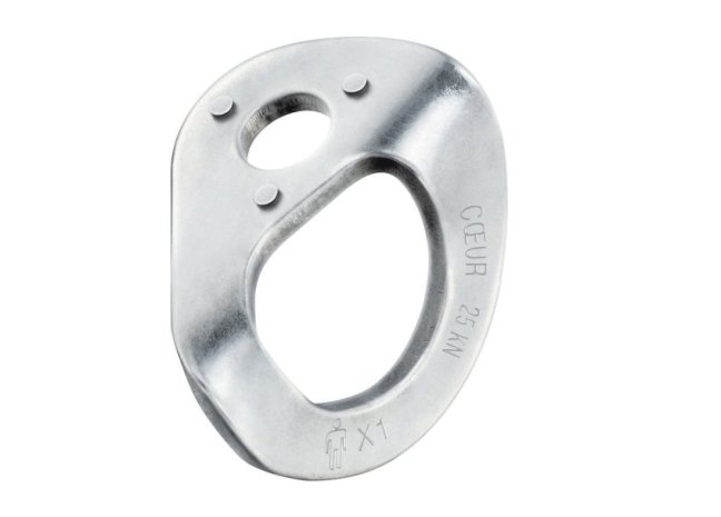Kotviaci bod Petzl Coeur - Veľkosť: STAINLESS - 10 mm - plaketa s nitom