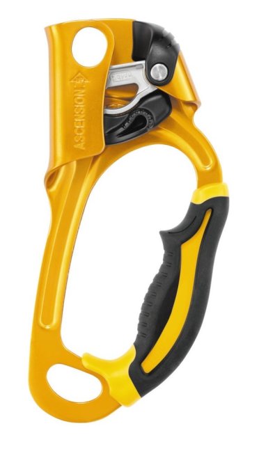 Ručný blokant Petzl Ascension - Farba: žltý, Pravý / ľavý: pravý