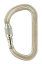 Veľká oceľová karabína Petzl Vulcan - Typ: screw lock, Farba: čierna