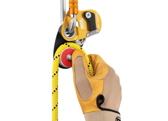 Kladka s blokantom Petzl Mini Traxion