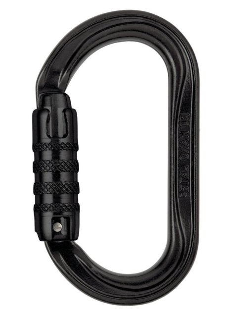 Oválna oceľová karabína Petzl Oxan - Typ: triact lock - US normy, Farba: zlatá
