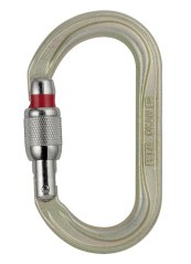Oválna oceľová karabína Petzl Oxan