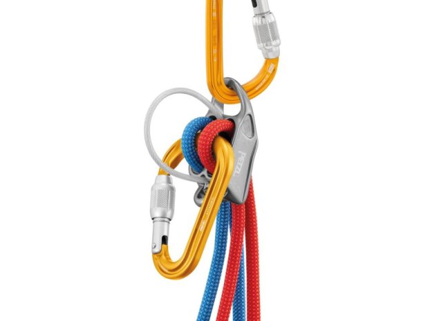 HMS karabína Petzl Attache - Typ: screw lock, Farba: čierna