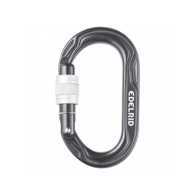 Malá oválna karabína Edelrid Kiwi - Typ: screw lock