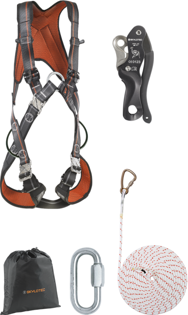 Zlaňovací set pre záchranu z vysokozdvižných vozíkov