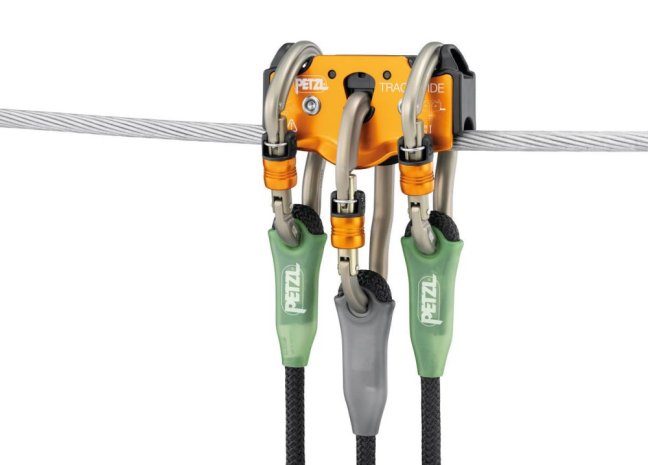 Tandemová kladka s karabínou Petzl Trac - Verzia: Guide LT