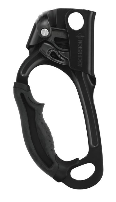 Ručný blokant Petzl Ascension - Farba: čierny, Pravý / ľavý: pravý
