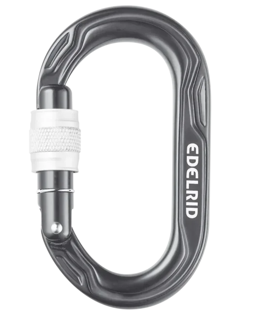 Malá oválna karabína Edelrid Kiwi - Typ: screw lock