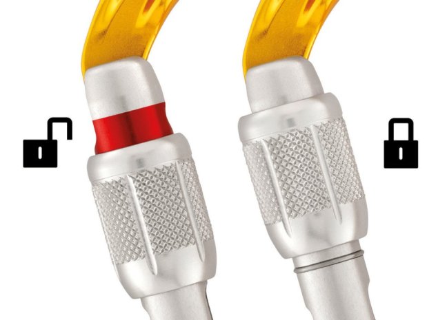 Kompaktná karabína Petzl Sm'D - Typ: twist lock, Farba: žltá