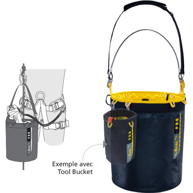 Vak na nástroje pre práce vo výškach Beal Genius Bucket II - Typ: Genius Tool Bucket