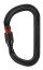 Veľká oceľová karabína Petzl Vulcan - Typ: screw lock, Farba: čierna