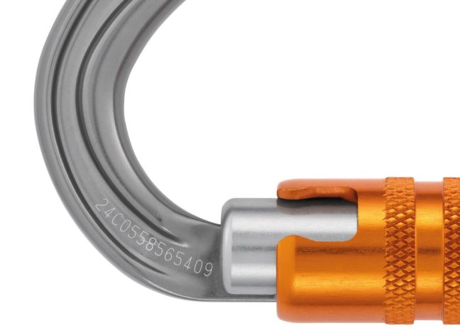 Karabína pólkruhová Petzl Omni - Typ: screw lock