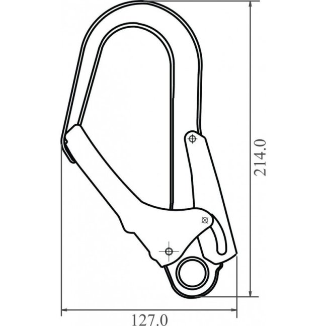 Lešenársky hák Kratos Scaffold Hook FA 50 207 55
