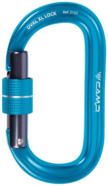 Karabína Camp Oval XL Lock - Farba: šedá